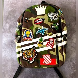 NWT BLU Mobile Camouflage & Patch Backpack